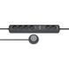 Подовжувач 1,5 метра 6 розеток виносний вимикач Brennenstuhl Eco-Line Comfort Switch Plus 3500 Вт чорний фото 1