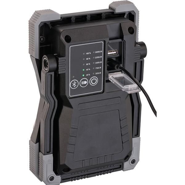 Акумуляторний прожектор Brennenstuhl Rufus 3010 MA, 3000 лм, Powerbank, Bluetooth, IP65 1173110200 фото
