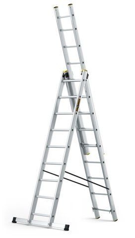 Драбина 3-секційна універсальна DRABEST PRO 3х9 сходинок (DW3/9-150) DW3/9-150 фото