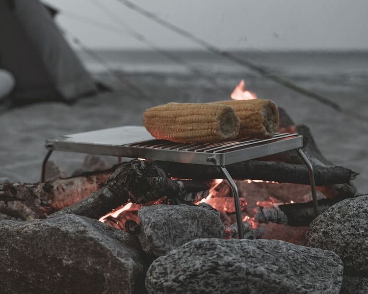 Підставка для гриля з нержавіючої сталі Easy Camp Campfire Grill Trivet 36x19x16 см 680243 фото