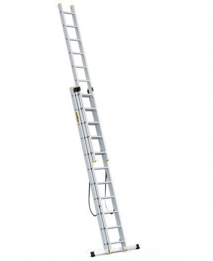 Драбина 3-секційна універсальна DRABEST PRO 3х11 сходинок (DW3/11-150) DW3/11-150 фото