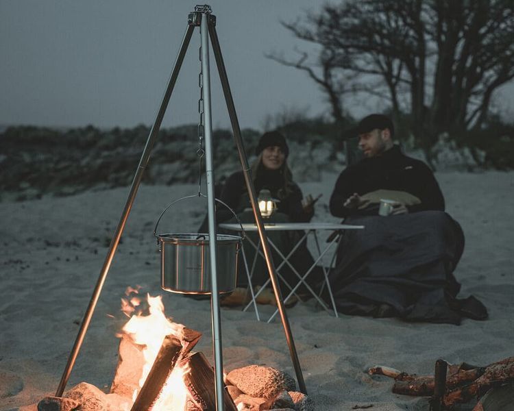 Тринога алюмінієва для багаття Easy Camp Campfire Aluminum Tripod висота 116 см 680241 фото
