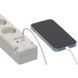 Подовжувач 3 метри 5 розеток Brennenstuhl Bremounta 2 USB 3500 Вт білий фото 5
