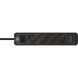 Подовжувач 1,5 метра 4 розетки Brennenstuhl Ecolor 2 USB 3500 Вт чорний фото 3