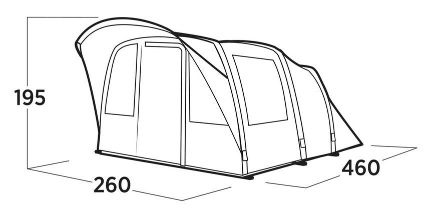 Туристичний намет Easy Camp Senja 4 Air 4-місний 120518 фото