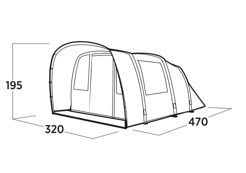 Туристичний намет Easy Camp Brimnes 5 Air 5-місний 120519 фото