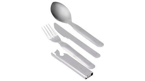 Столові прибори з нержавіючої сталі Easy Camp Travel Cutlery Deluxe 680298 фото