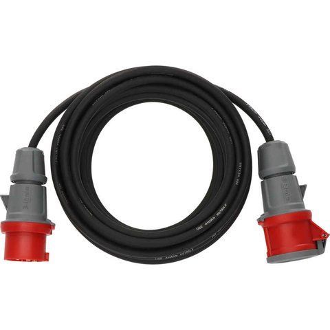 Подовжувач силовий 10 м Brennenstuhl Professional CEE H07RN-F 5G2.5мм&sup2; 400V 16A чорний 1167740 фото