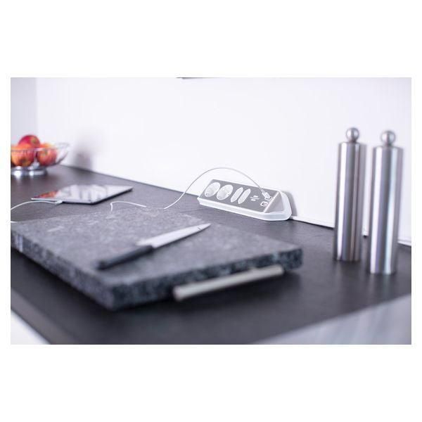Подовжувач 2 метри 4 розетки Brennenstuhl Estilo 2 USB 5V/3100 mA 3500 Вт білий 1153590420 фото