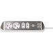 Подовжувач 2 метри 4 розетки Brennenstuhl Estilo 2 USB 5V/3100 mA 3500 Вт білий фото 1