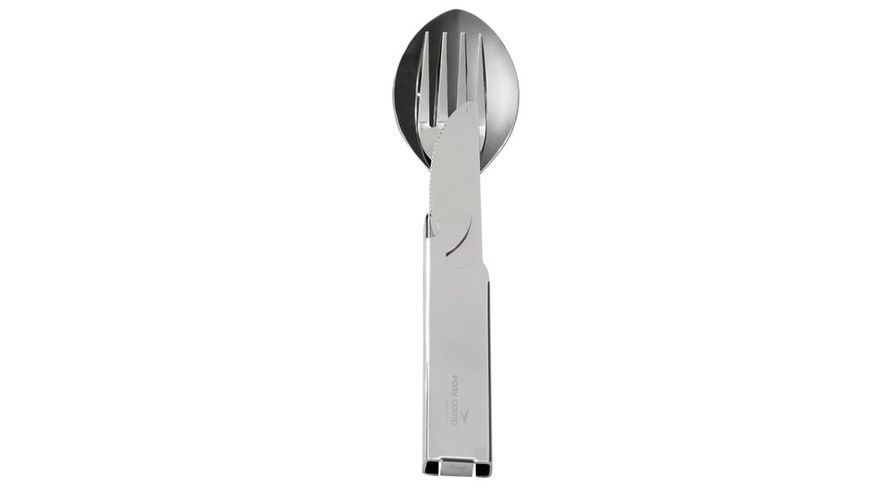 Столові прибори з нержавіючої сталі Easy Camp Travel Cutlery Deluxe 680298 фото