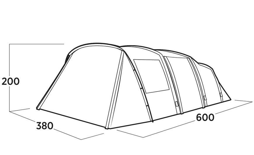 Туристичний намет Easy Camp Kullen 6 Air 6-місний 120520 фото