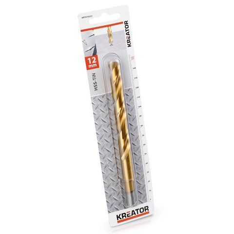 Титанове свердло по металу &Oslash; 12x151mm Kreator KRT010223 фото