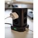 Подовжувач 2 метри 8 розеток настільний Brennenstuhl Premium-Line 4 USB 3500 Вт чорний фото 2