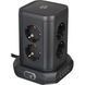 Подовжувач 2 метри 8 розеток настільний Brennenstuhl Premium-Line 4 USB 3500 Вт чорний фото 1