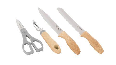 Набір ножів + овочечистка + ножниці Outwell Chena Knife Set w/Peeler & Scissors 651237 фото