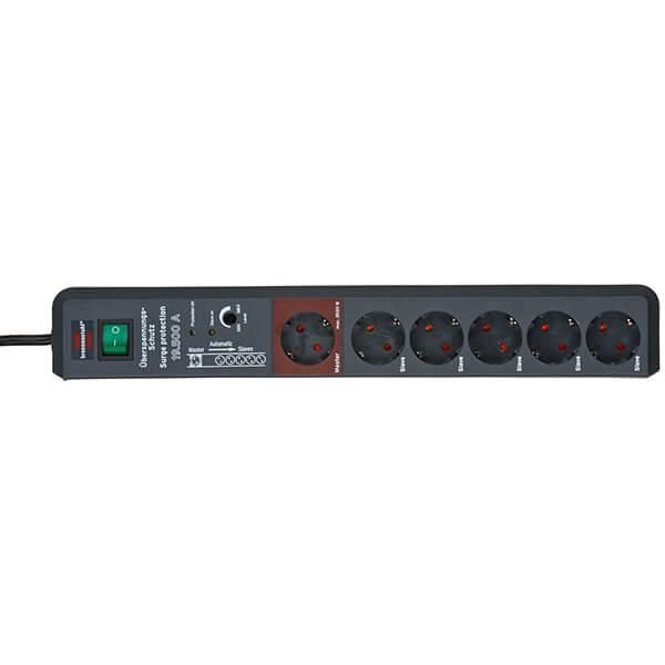 Мережевий фільтр 3 метри 6 розеток автовимикання Brennenstuhl Secure-Tec 19500 А 3500 Вт 16 А 3х1,5мм&sup2; 1159490966 фото