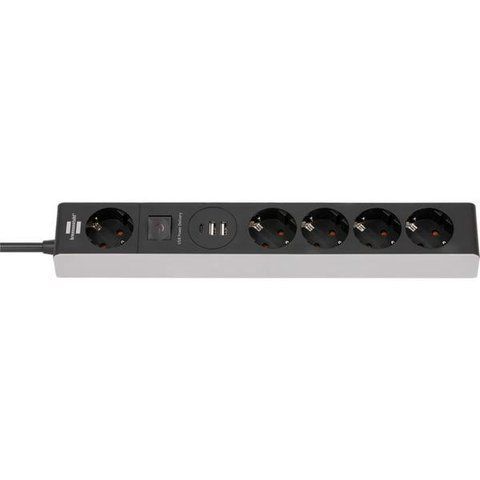 Подовжувач 1,5 метра 5 розеток USB зарядка Brennenstuhl Premium-Line 2 USB 3500 Вт білий 1159780615 фото