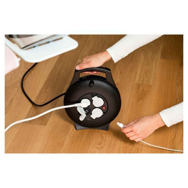 Подовжувач з USB зарядкою в закритому корпусі 10 м Brennenstuhl Vario Line чорний 1093900600 фото