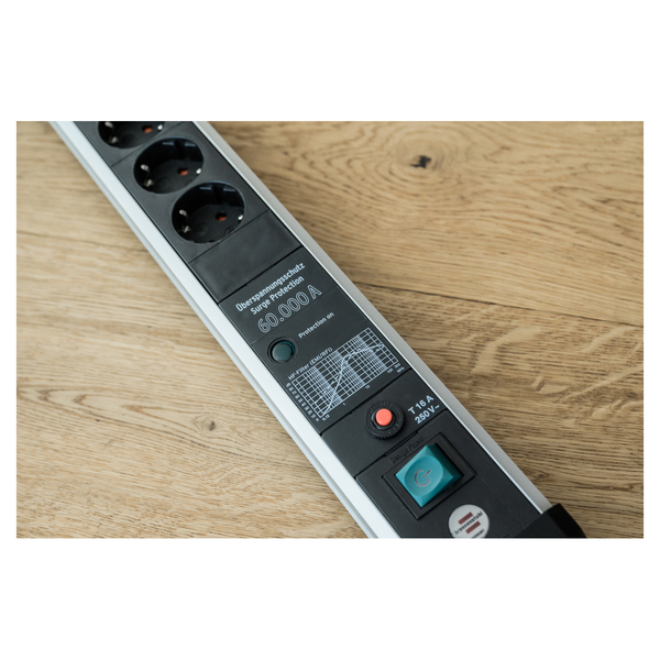 Мережевий фільтр 3 метри 6 розеток Brennenstuhl Premium Protect-Line 60000A EMI/RFI Power Delivery 2 USB 5V/3100 mA 3500 Вт 16 А 3х1,5мм&sup2; 1391010620 фото