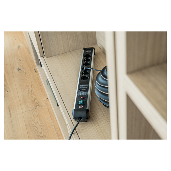 Мережевий фільтр 3 метри 6 розеток Brennenstuhl Premium Protect-Line 60000A EMI/RFI Power Delivery 2 USB 5V/3100 mA 3500 Вт 16 А 3х1,5мм&sup2; 1391010620 фото