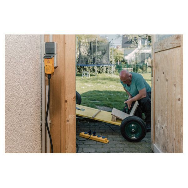 Подовжувач 5 метрів 5 розеток Brennenstuhl Super-Solid SL 554 3500 Вт ПЗВ IP54 жовтий 1159900805 фото