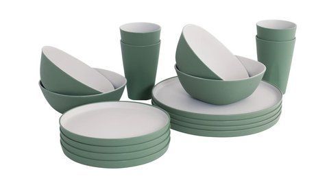 Набір посуду для пікніка Outwell Gala 4 Person Dinner Set Shadow Green 4 предмети 651228 фото