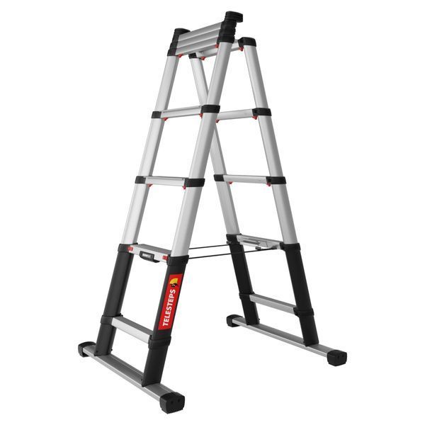 Телескопічна драбина-стремянка TELESTEPS Combi Line 5+2 сходинок 2.3 м 72423-681 фото