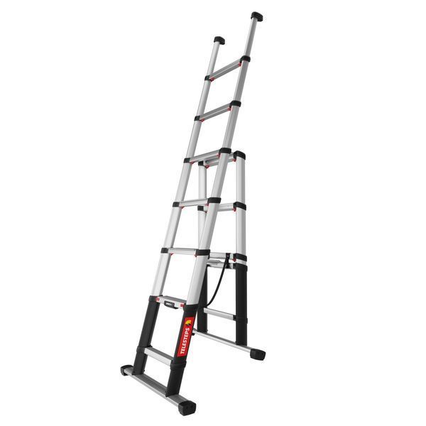 Телескопічна драбина-стремянка TELESTEPS Combi Line 5+2 сходинок 2.3 м 72423-681 фото