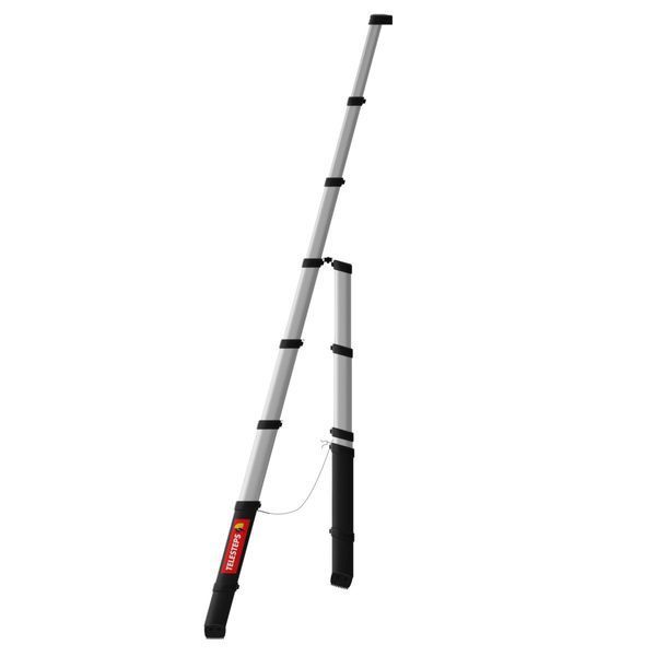 Телескопічна драбина-стремянка TELESTEPS Combi Line 5+2 сходинок 2.3 м 72423-681 фото