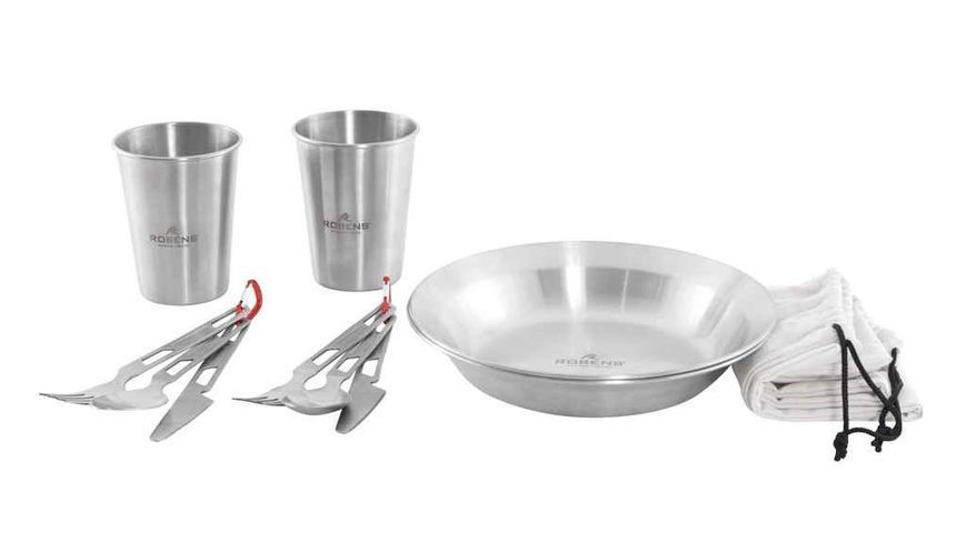 Набір посуду на 2 персони Robens Sierra Steel нержавіюча сталь 690356 фото