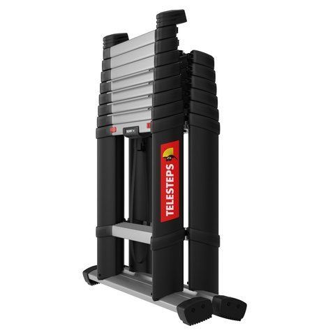 Телескопічна драбина-стремянка TELESTEPS Combi Line 7+2 сходинок 3.0 м 72430-681 фото