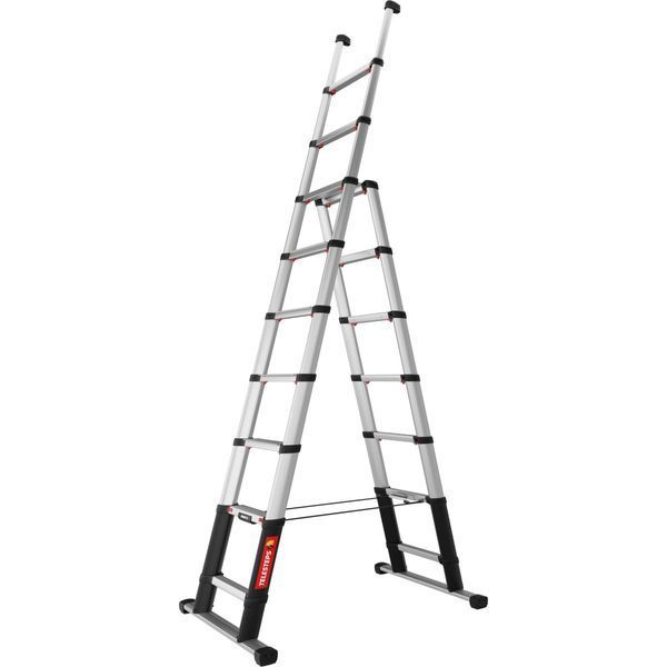 Телескопічна драбина-стремянка TELESTEPS Combi Line 7+2 сходинок 3.0 м 72430-681 фото
