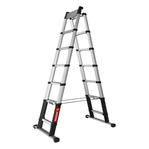 Телескопічна драбина-стремянка TELESTEPS Combi Line 7+2 сходинок 3.0 м 72430-681 фото