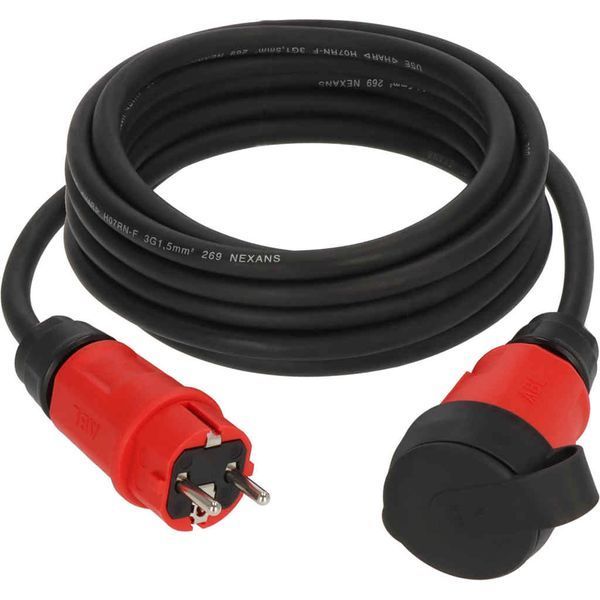 Подовжувач кабельний 5 м Brennenstuhl Professional H07RN-F 3G1.5мм&sup2; 230V 16A чорний 9161050110 фото