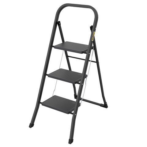 Драбина-стрем'янка сталева DRABEST PRO MINIFERO на 3 сходинки 150 кг (DR-ST-MF3-CZ) DR-ST-MF3-CZ фото