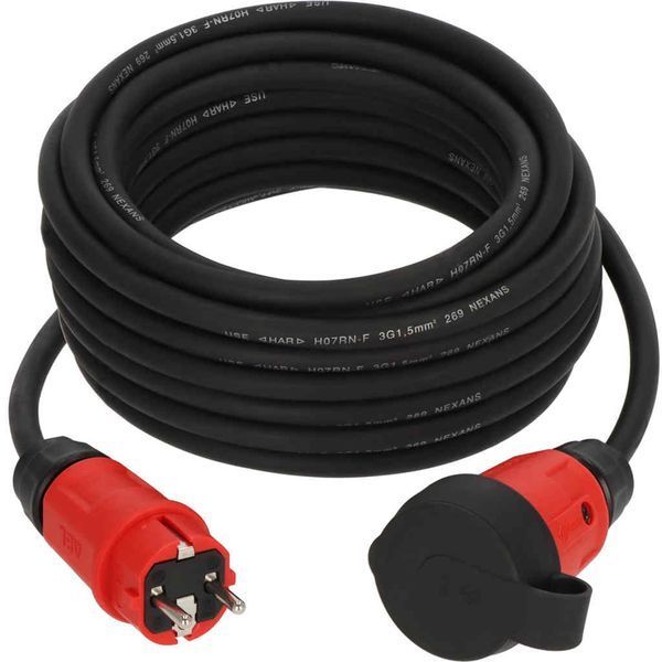 Подовжувач кабельний 10 м Brennenstuhl Professional H07RN-F 3G1.5мм&sup2; 230V 16A чорний 9161100110 фото
