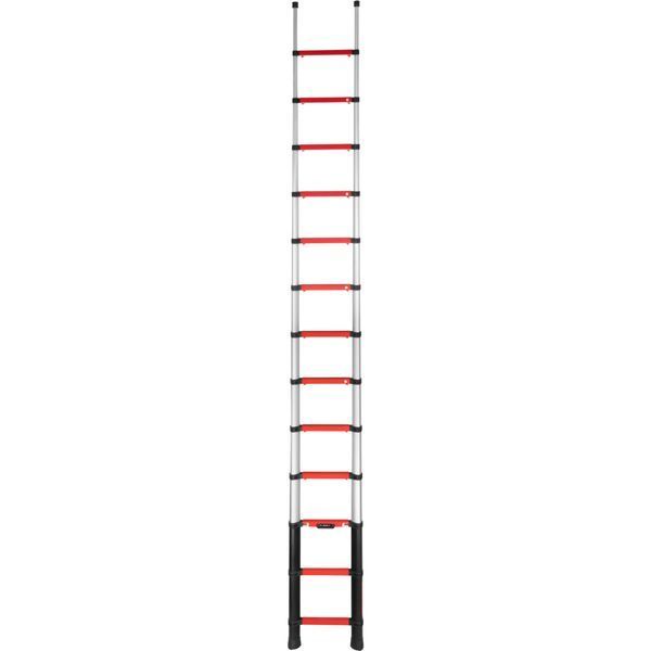 Телескопічна драбина TELESTEPS Rescue Line 13 сходинок 4.1 м червона 72741-521 фото