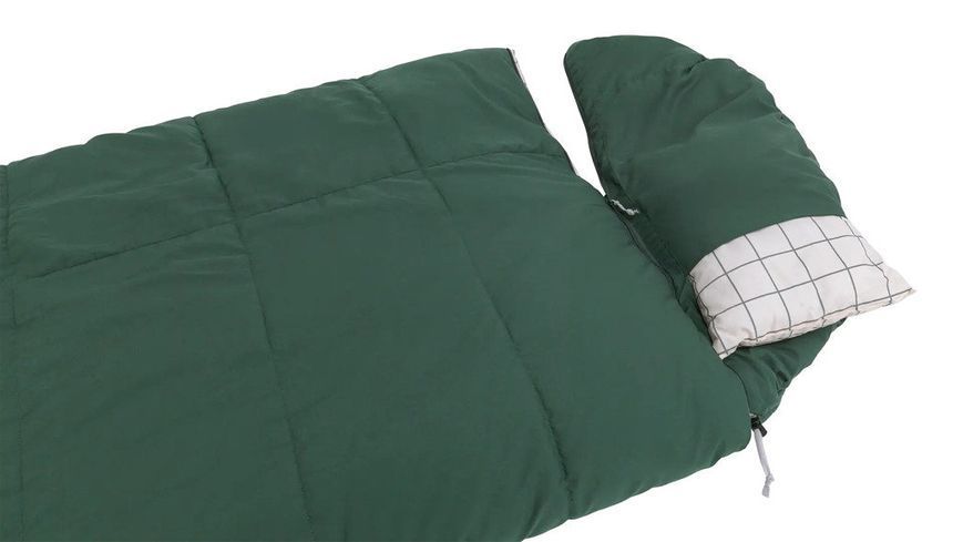 Спальний мішок Outwell Camper Prime Green +5&deg;C/0&deg;C/-15&deg;C Ковдра 2-3-сезонний 230499 фото