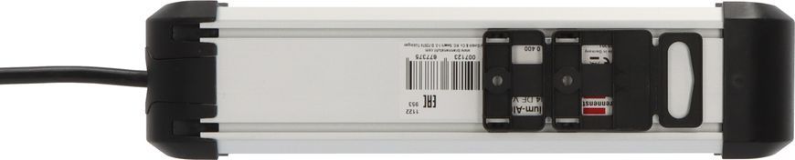Подовжувач 1,8 метра 4 розетки Brennenstuhl Premium Alu-Line 3500 Вт чорний 1391030400 фото