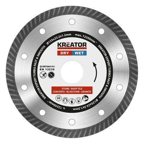 Диск алмазний відрізний для граніту та бетону Expert &Oslash; 125х22.2х1.2мм Kreator KRT085101 фото