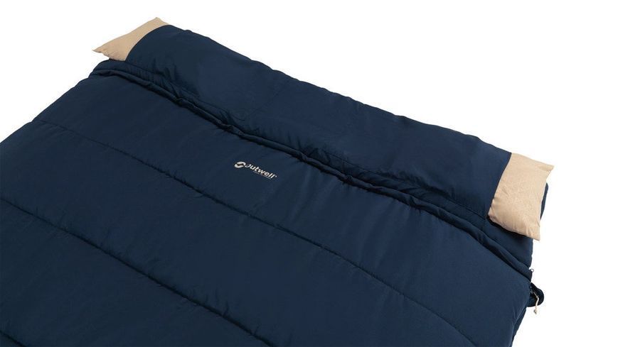 Спальний мішок двомісний Outwell Contour Lux Double Deep Blue +1&deg;C/-5&deg;C/-22&deg;C Ковдра Літо/зима 3-сезонний 230492 фото