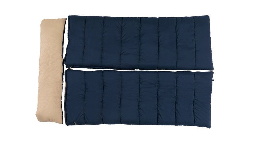 Спальний мішок двомісний Outwell Contour Lux Double Deep Blue +1&deg;C/-5&deg;C/-22&deg;C Ковдра Літо/зима 3-сезонний 230492 фото