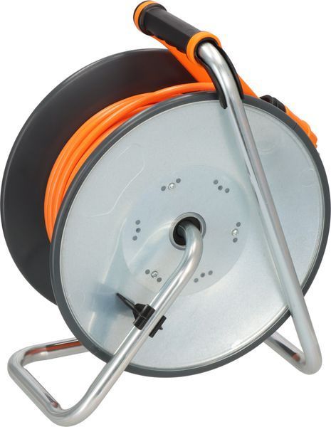 Подовжувач на котушці 50 м Professional Line SteelCore 4 розетки 3300 Вт 220 В 16 А IP44 H07BQ-F 3G1,5мм&sup2; помаранчевий 9191500200 фото