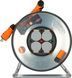 Подовжувач на котушці 50 м Professional Line SteelCore 4 розетки 3300 Вт 220 В 16 А IP44 H07BQ-F 3G1,5мм&sup2; помаранчевий фото 2
