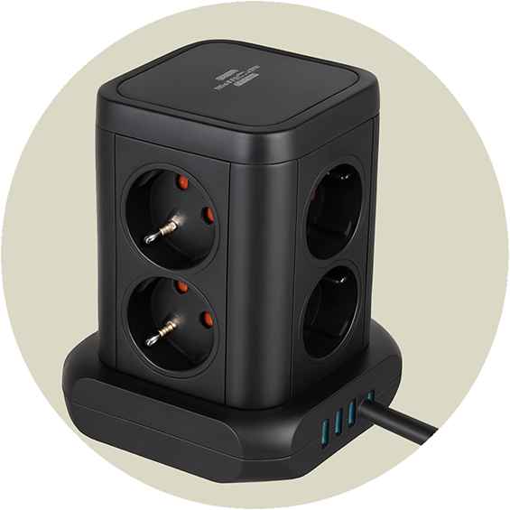 Подовжувач з USB C для швидкої зарядки